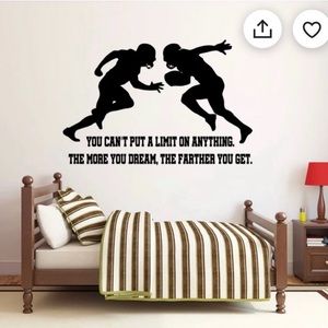 American Football Wall Decal | Football Player Wall Decal | Sports Wall Decor